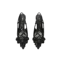 New Belgravia Bow Crystal Slingback Pumps Women Heels