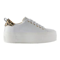Clearance Belle Leopard Platform Trainers Women Trainers