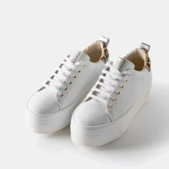 Clearance Belle Leopard Platform Trainers Women Trainers