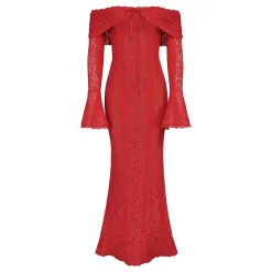 Sale Belle Off-The-Shoulder Lace Dress Women Dresses