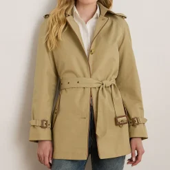 Discount Belted Trench Coat Women Coats & Jackets