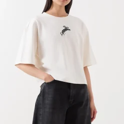 New Benja Beaded Bunny T-Shirt Women Tops