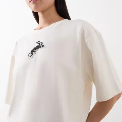 New Benja Beaded Bunny T-Shirt Women Tops