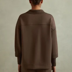 Bernie Open-Collar Sweatshirt Women Sweatshirts & Hoodies
