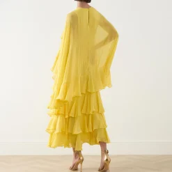 Clearance Bianca Cape Dress Women Occasion Dressing