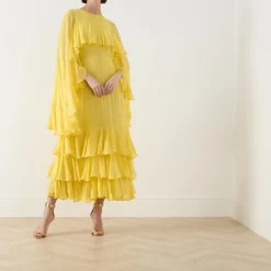 Clearance Bianca Cape Dress Women Occasion Dressing