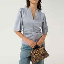 Best Bianca Ruched Blouse Women Tops