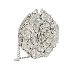 Discount Bling Floral Diamante Embellished Clutch Women Clutch Bags|Mother Of The Bride