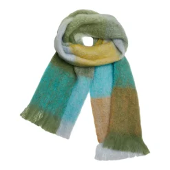 Best Blue & Green Mohair Scarf Women Scarves