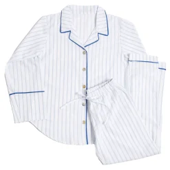 Blue Striped Pyjamas Women Sleepwear