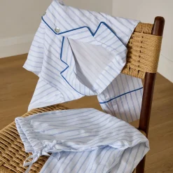 Blue Striped Pyjamas Women Sleepwear