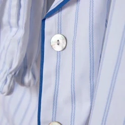 Blue Striped Pyjamas Women Sleepwear