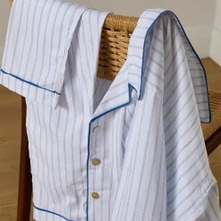 Blue Striped Pyjamas Women Sleepwear