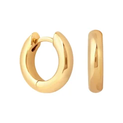 Online Bold 18k Gold-Plated Small Hoops Women Earrings