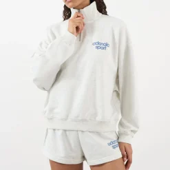 Hot Bold Logo Half-Zip Sweatshirt Women Sweatshirts & Hoodies