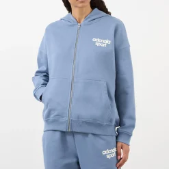 Bold Logo Oversized Zip Hoodie Women Sweatshirts & Hoodies