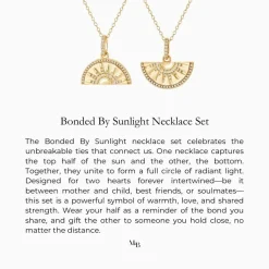 New Bonded by Sunlight Necklace, Set of Two Women Necklaces