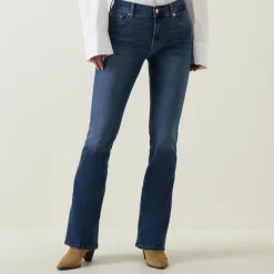 Outlet Bootcut Bair Mid-Rise Jeans Women Denim