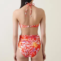 New Border Pareo High-Rise Floral Bikini Bottoms Women Swimwear & Beachwear