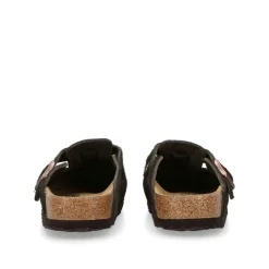 Boston Suede Clogs Women Flats