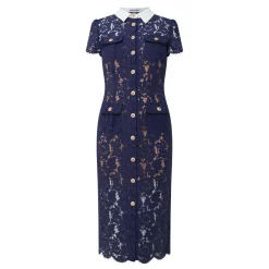 Online Bouclé Knit Bow Flared Dress Women Dresses|Mother Of The Bride