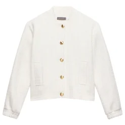 Discount Boucle Bomber Jacket Women Coats & Jackets