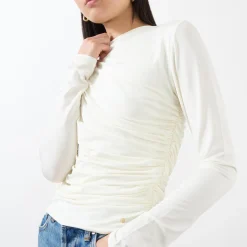 Outlet Bray Ruched Long-Sleeved Top Women Tops