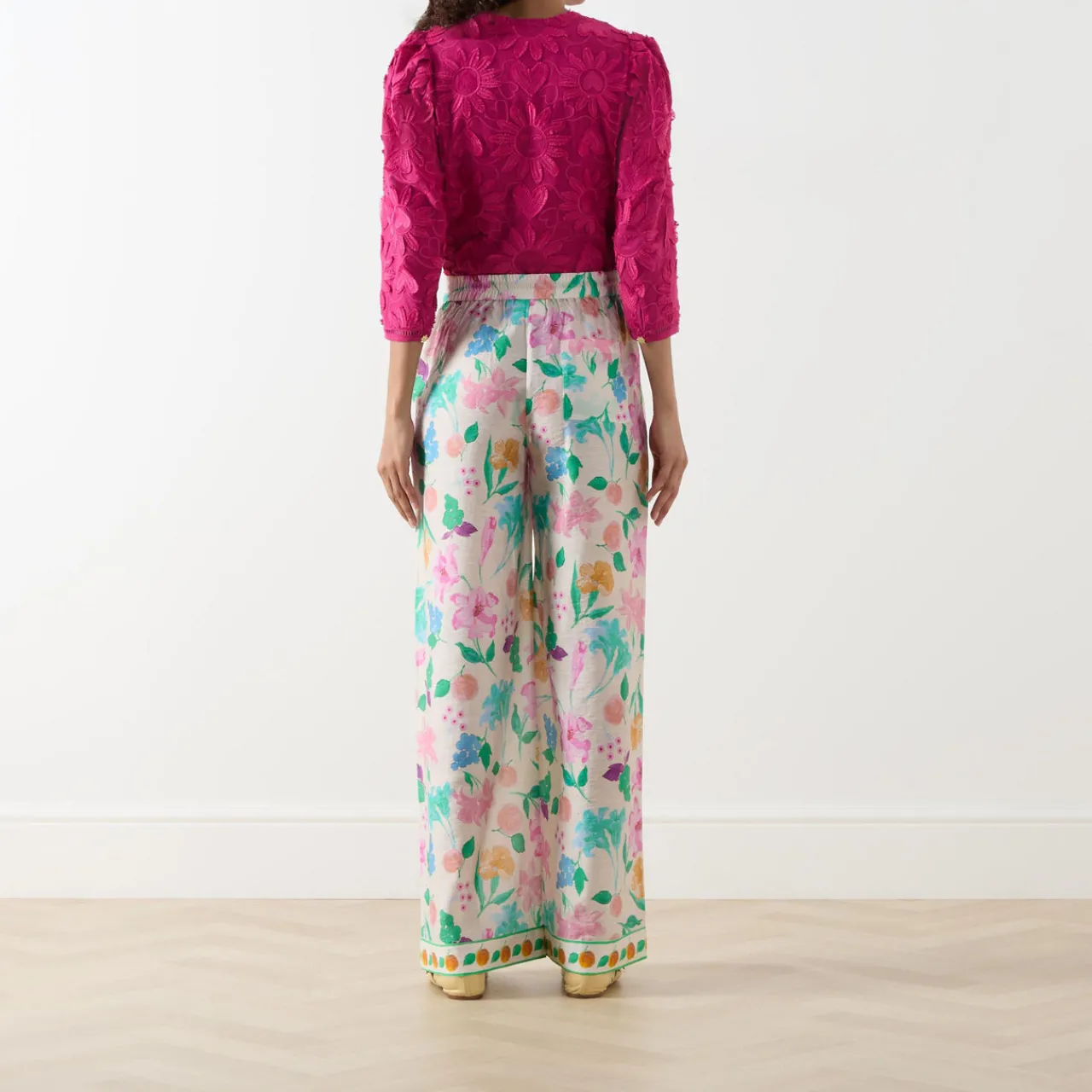 Hot Brent Floral Wide Leg Trousers Women Trousers & Shorts