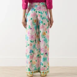 Hot Brent Floral Wide Leg Trousers Women Trousers & Shorts