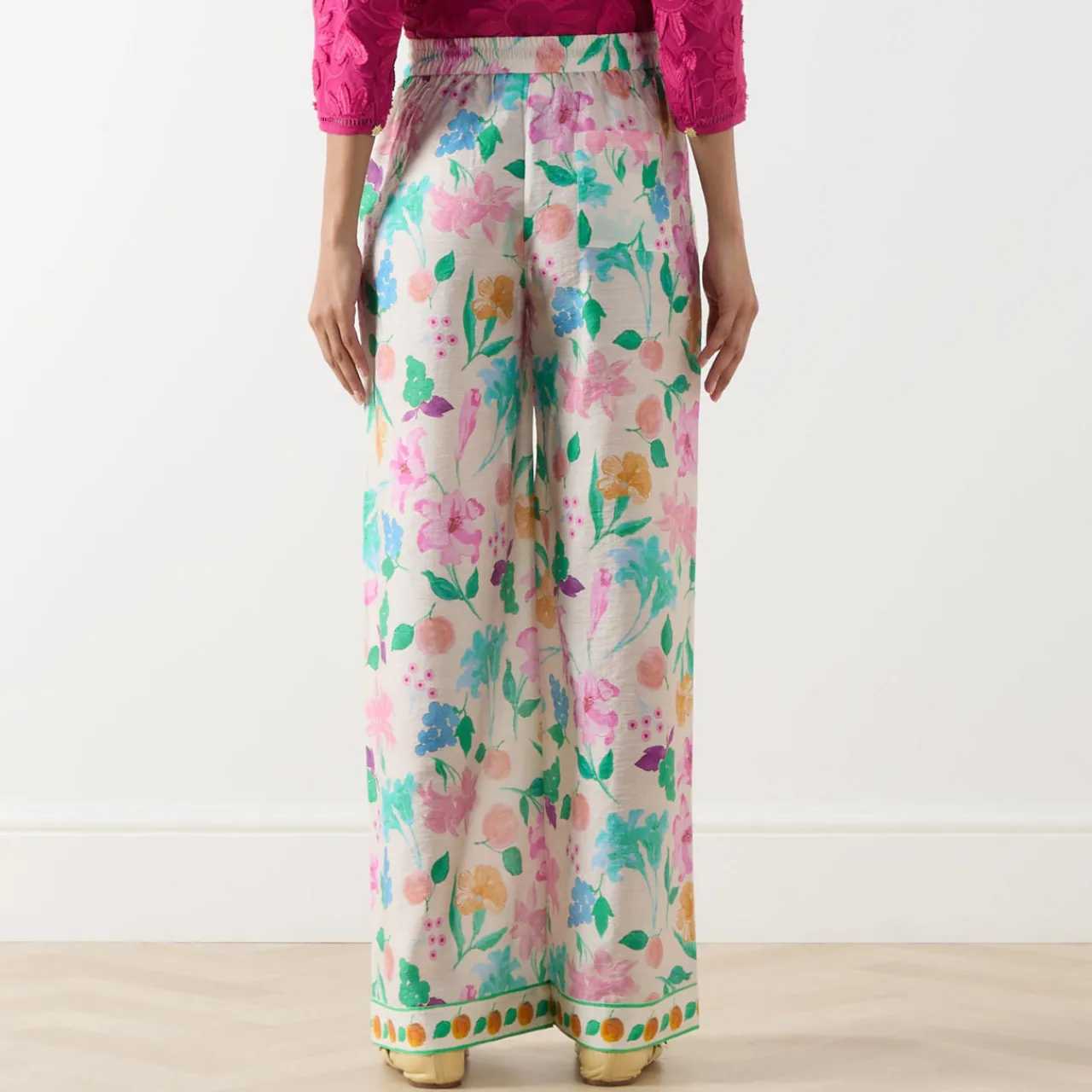 Hot Brent Floral Wide Leg Trousers Women Trousers & Shorts