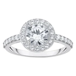 Brilliant Cut Zirconia Halo Ring Women Rings