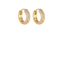 Best Brilliant Statement Pavé Mini Huggies Women Earrings