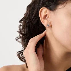 Online Brilliant Trio Prong Stud Earrings Women Earrings