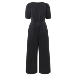 Hot Broderie Cropped Straight Leg Jumpsuit Women Jumpsuits