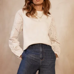 Best Broderie Sweatshirt Women Sweatshirts & Hoodies