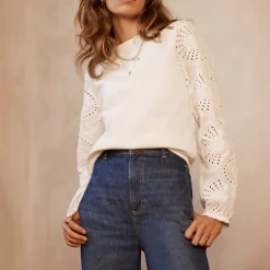 Best Broderie Sweatshirt Women Sweatshirts & Hoodies