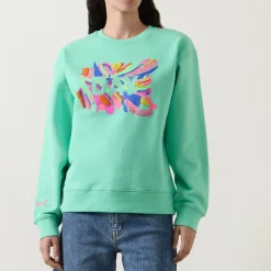 Hot Burst Logo Sweatshirt Women Sweatshirts & Hoodies