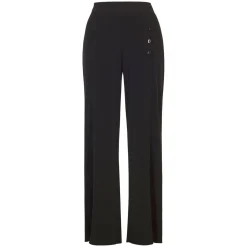 New Button Detail Jersey Trouser Women Trousers & Shorts