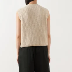 Online Button-Down Knitted Vest Women Sweaters & Cardigans