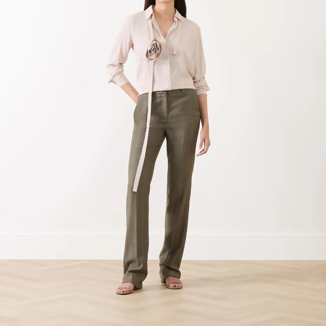 Clearance Cabiria Floral Collar Shirt Women Tops
