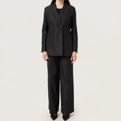 Cahlina Single-Breasted Glitter Blazer Women Coats & Jackets