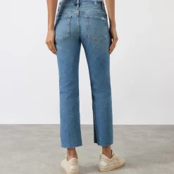 Hot Callie Straight Leg Ankle Jeans Women Denim
