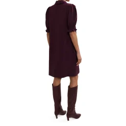 Hot Candice Scalloped Mini Shirt Dress Women Dresses