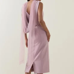 New Cape-Sleeve Pencil Dress Women Dresses|Mother Of The Bride