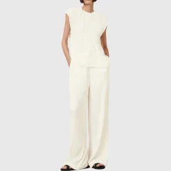 Online Caramin Pleated Wide Leg Trousers Women Trousers & Shorts