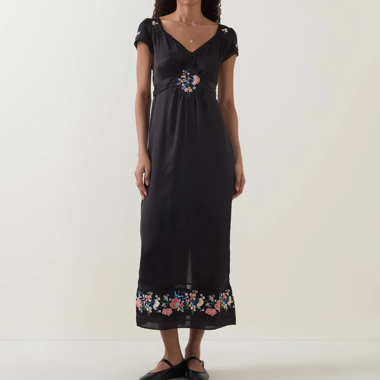 Clearance Carey Orchard Embroidered Dress Women Dresses