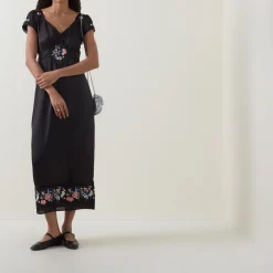 Clearance Carey Orchard Embroidered Dress Women Dresses