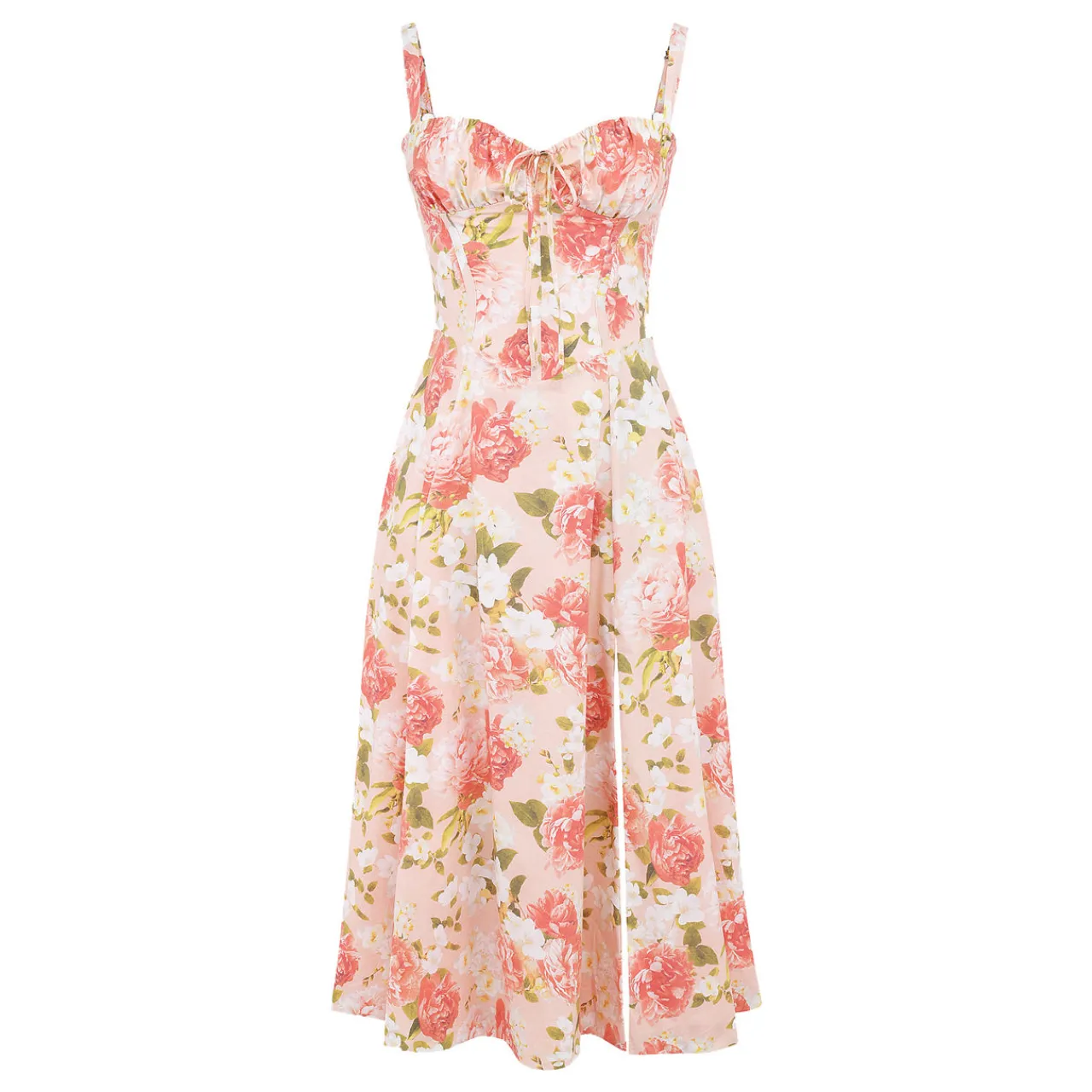 Carmen Peony Bustier Sundress Women Dresses