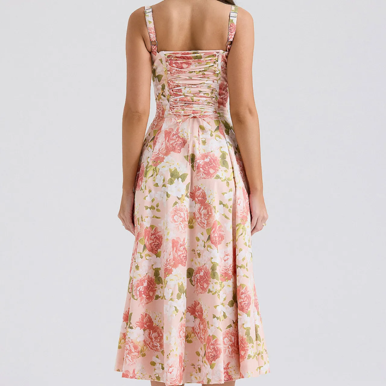 Carmen Peony Bustier Sundress Women Dresses