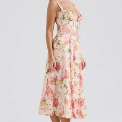 Carmen Peony Bustier Sundress Women Dresses